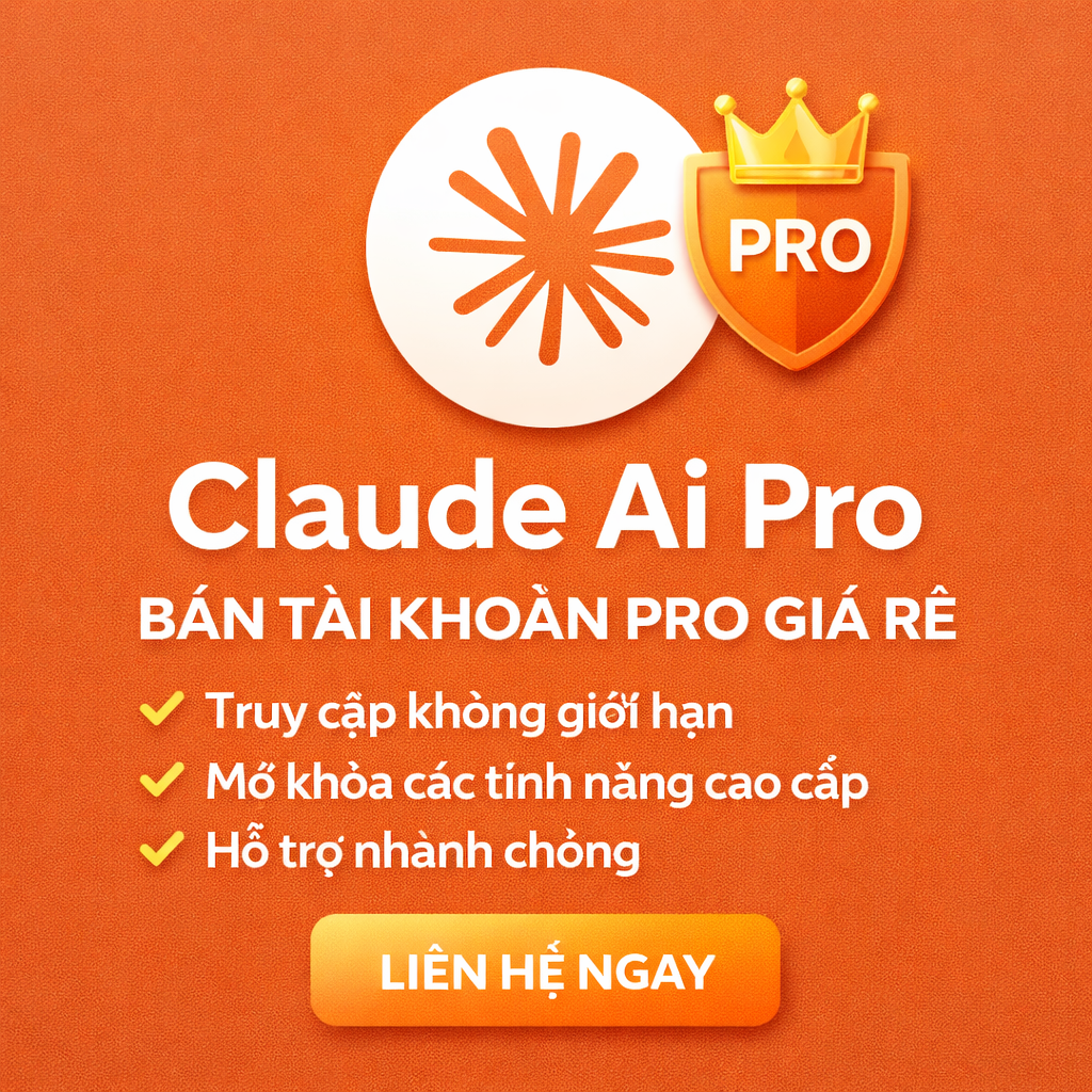Claude Pro – Tài Khoản AI Cao Cấp Phục Vụ Học Tập & Công Việc