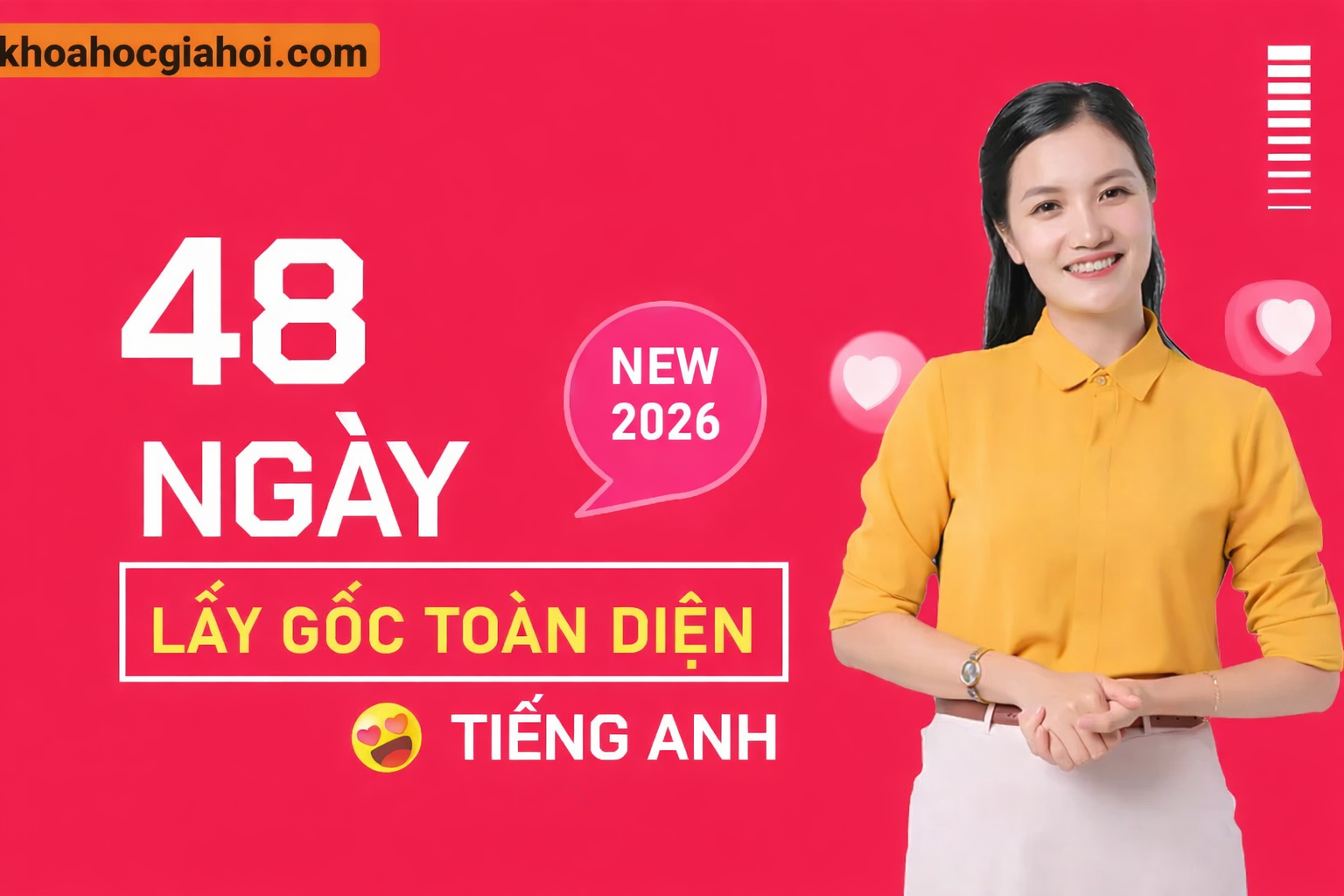 Khóa học tiếng Anh cơ bản toàn diện 48 ngày với cô Mai Phương