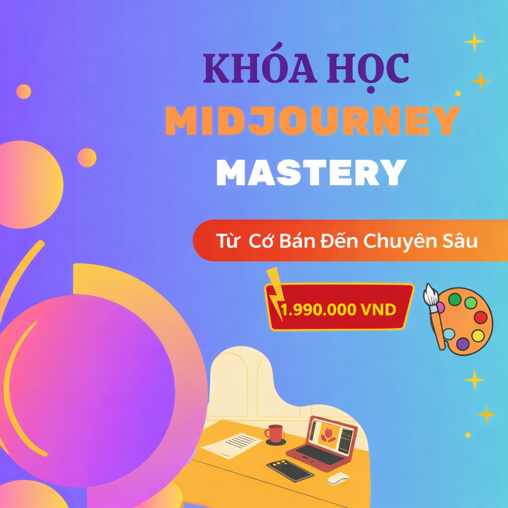 Khóa Học Midjourney Mastery - Làm Chủ Siêu AI Vẽ Tranh