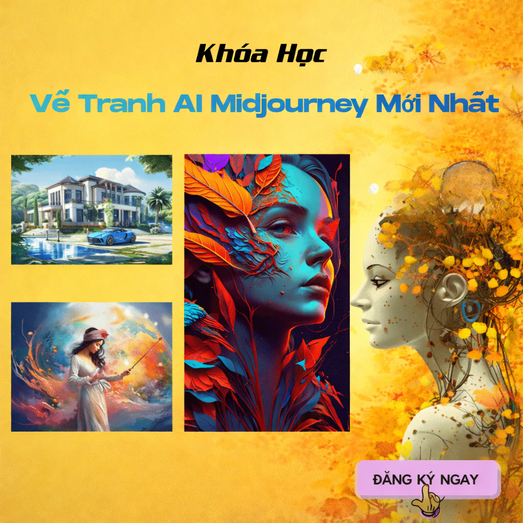 Khóa Học Vẽ Tranh AI Midjourney Mới Nhất Cùng Hoàng Anh Đức
