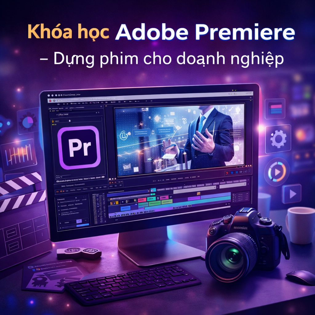 Khoá học Adobe Premiere cơ bản – Dựng phim cho doanh nghiệp