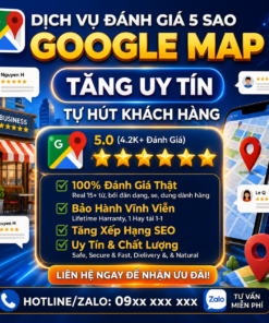 Tài khoản Google Maps – Tăng Đánh Giá & Cải Thiện Điểm Số Nhanh Chóng