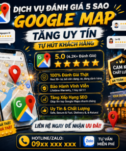 Tài khoản Google Maps – Đẩy Review, Tăng Sao Uy Tín Trong Thời Gian Ngắn